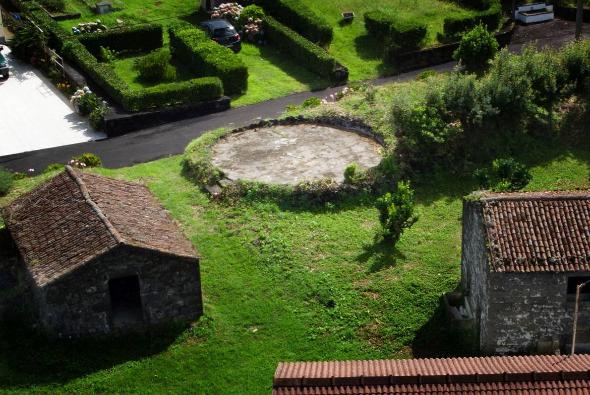 stone houses land island