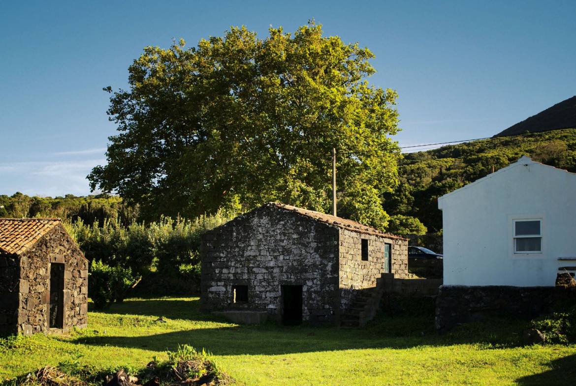 stone houses land island
