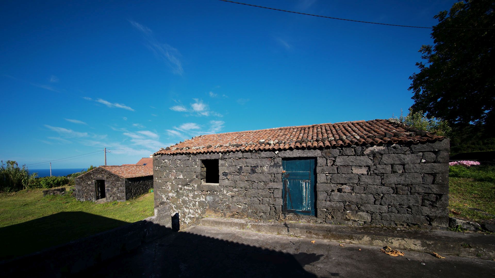 stone houses land island