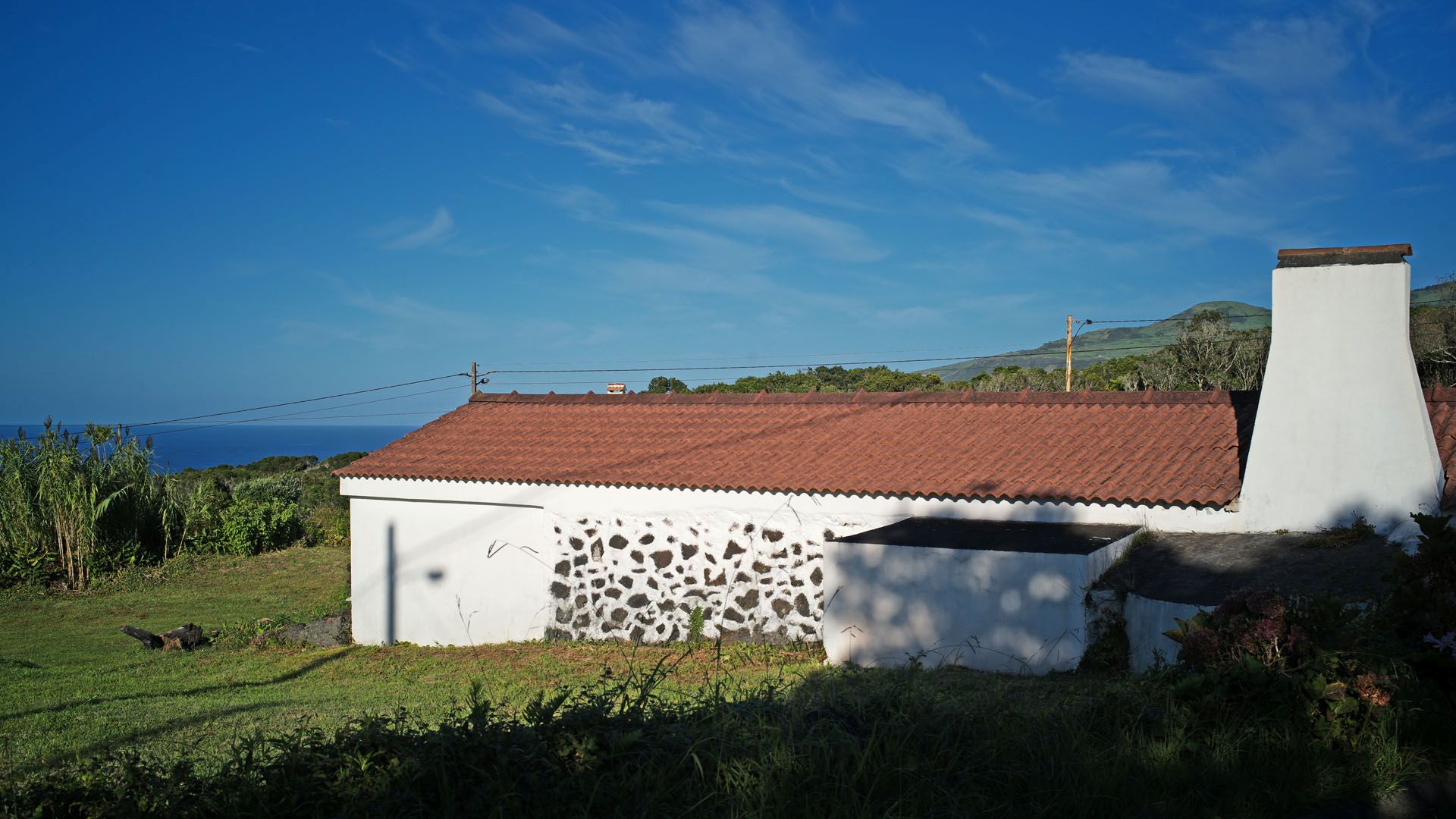stone houses land island