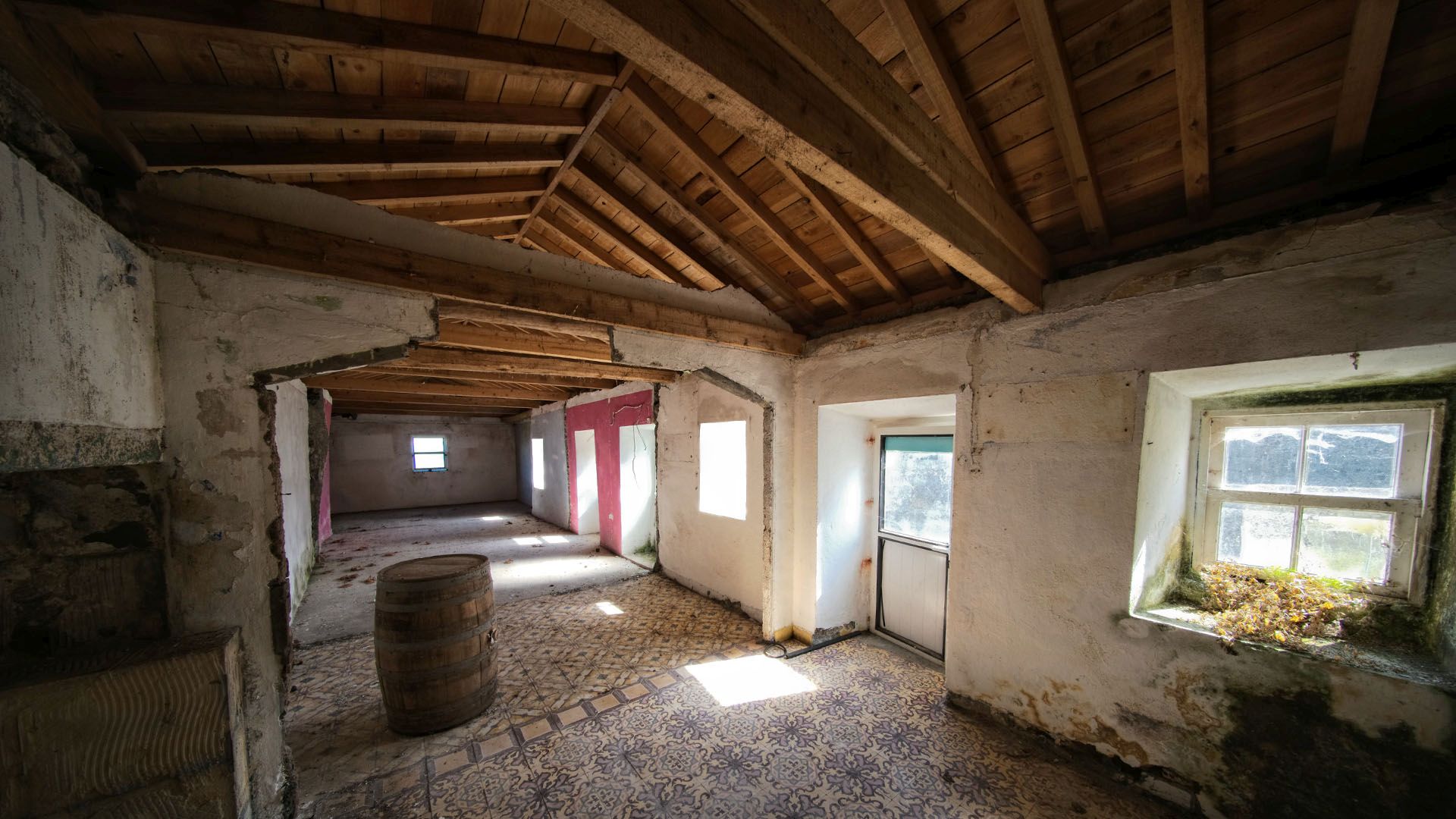 stone houses land island