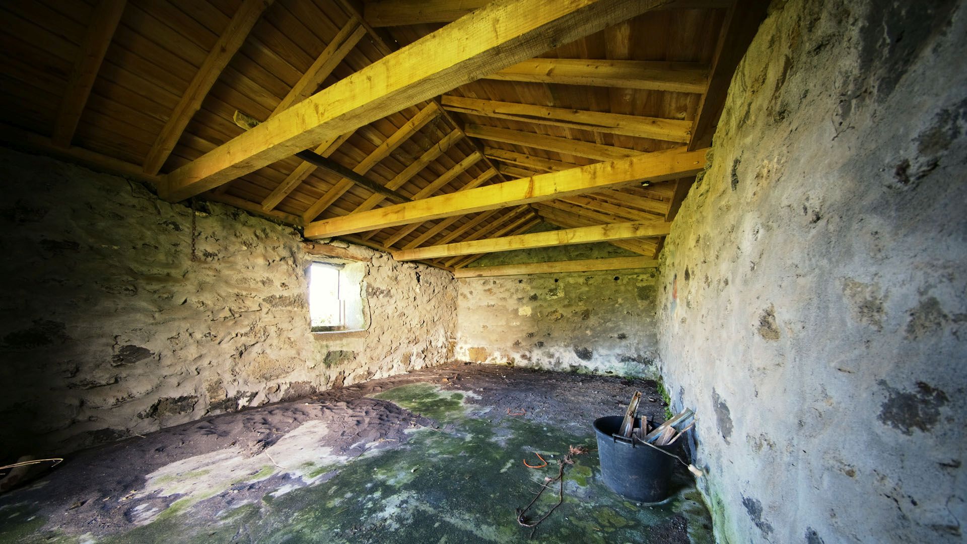 stone houses land island